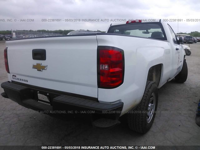 1GCNCNEH0GZ238042 - 2016 CHEVROLET SILVERADO C1500/C1500  LS WHITE photo 4