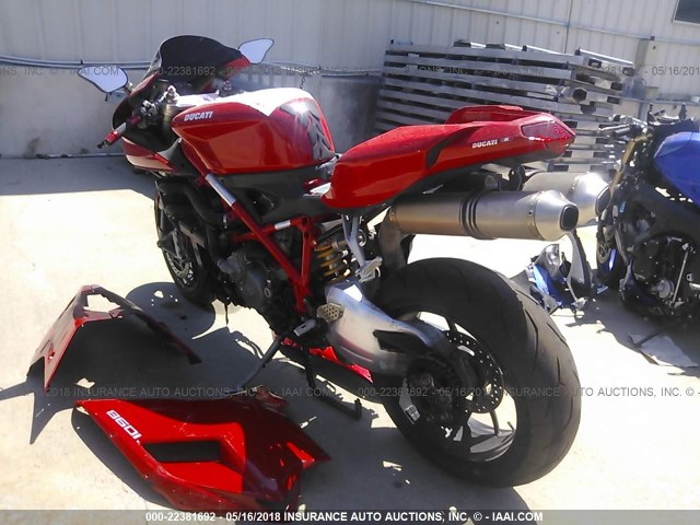 ZDM1XBEW87B003112 - 2007 DUCATI 1098 S RED photo 3