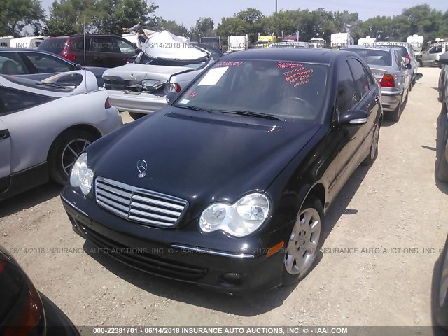 WDBRF54H66A882179 - 2006 MERCEDES-BENZ C GENERATION 2006 280 BLACK photo 2