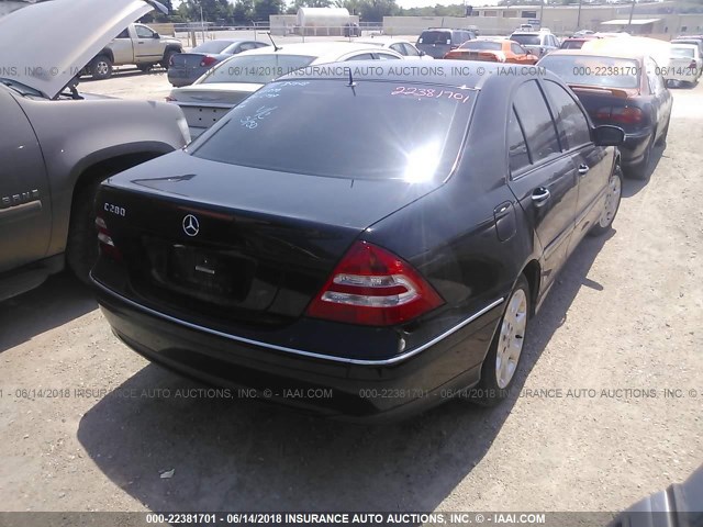 WDBRF54H66A882179 - 2006 MERCEDES-BENZ C GENERATION 2006 280 BLACK photo 4