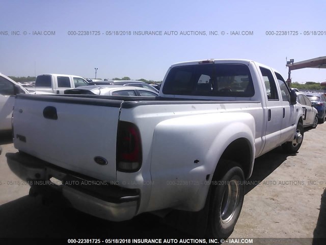 1FTWW32FX3EA46194 - 2003 FORD F350 SUPER DUTY WHITE photo 4