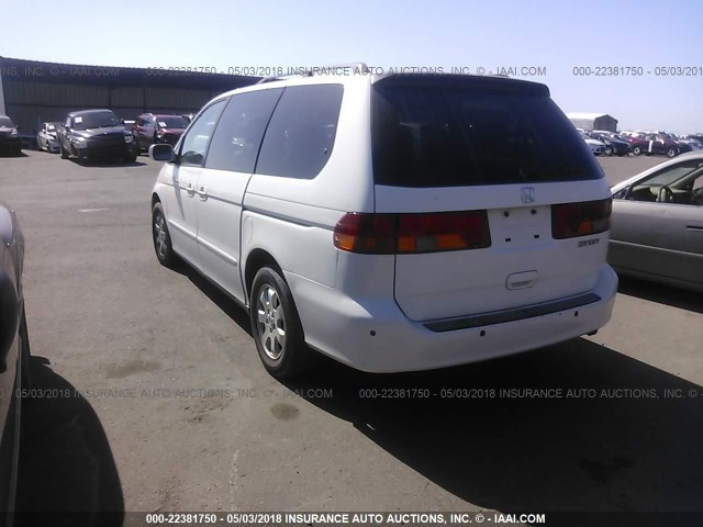 5FNRL18964B064087 - 2004 HONDA ODYSSEY EXL WHITE photo 3