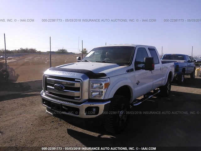 1FT7W2BT9EEB16534 - 2014 FORD F250 SUPER DUTY WHITE photo 2