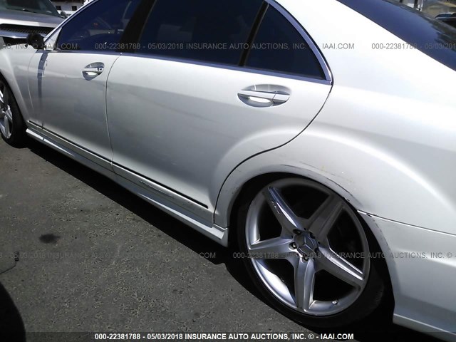 WDDNG7DB8CA485398 - 2012 MERCEDES-BENZ S 550 WHITE photo 6