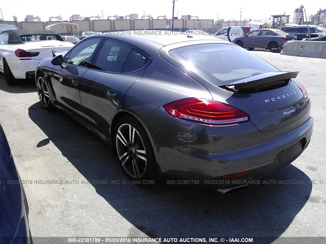 WP0AA2A75EL015379 - 2014 PORSCHE PANAMERA 2/4 GRAY photo 3