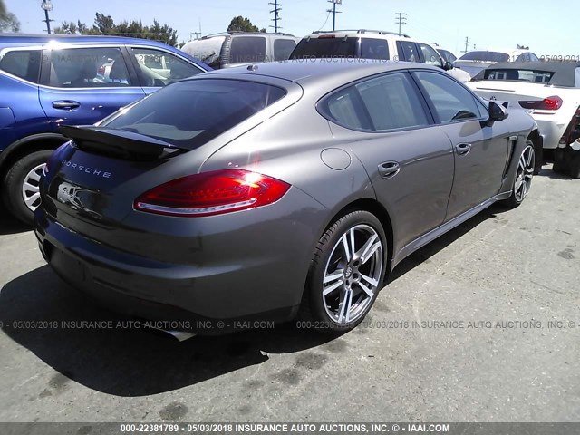 WP0AA2A75EL015379 - 2014 PORSCHE PANAMERA 2/4 GRAY photo 4