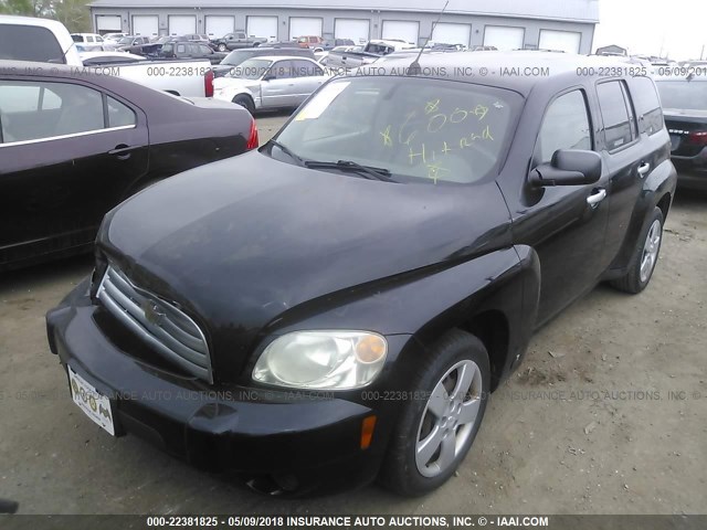 3GNDA13D87S637134 - 2007 CHEVROLET HHR LS BLACK photo 2