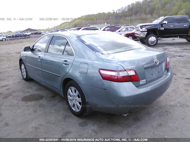 4T1BK46K87U507990 - 2007 TOYOTA CAMRY NEW GENERAT LE/XLE/SE GREEN photo 3