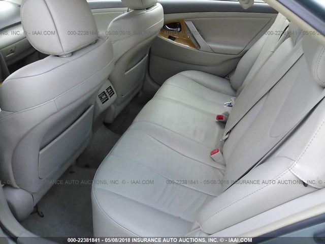 4T1BK46K87U507990 - 2007 TOYOTA CAMRY NEW GENERAT LE/XLE/SE GREEN photo 8
