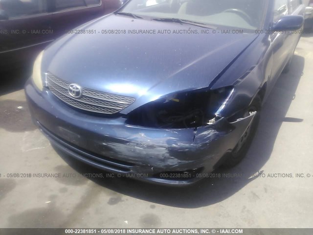 JTDBE32K520099895 - 2002 TOYOTA CAMRY LE/XLE/SE მუქი ლურჯი ფოტო 6