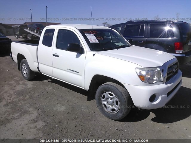 5TETX22N29Z645940 - 2009 TOYOTA TACOMA ACCESS CAB WHITE photo 1