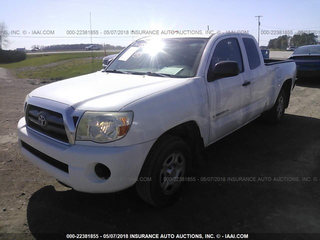5TETX22N29Z645940 - 2009 TOYOTA TACOMA ACCESS CAB Weiß Foto 2