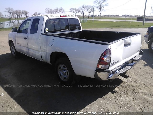 5TETX22N29Z645940 - 2009 TOYOTA TACOMA ACCESS CAB Weiß Foto 3