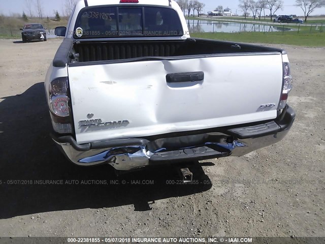 5TETX22N29Z645940 - 2009 TOYOTA TACOMA ACCESS CAB Weiß Foto 6
