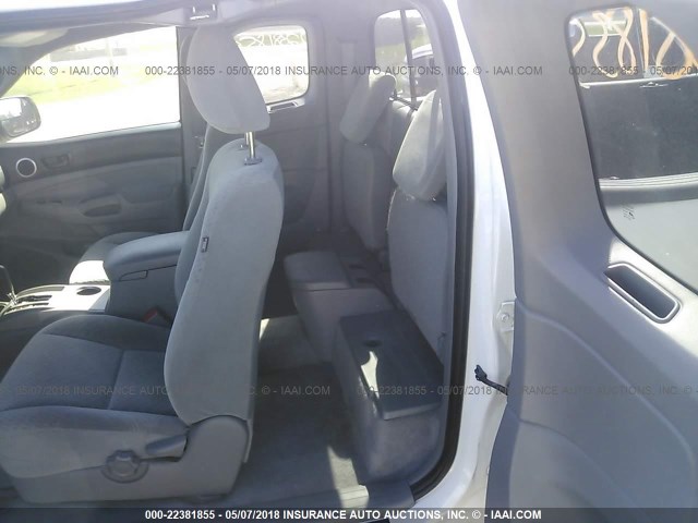 5TETX22N29Z645940 - 2009 TOYOTA TACOMA ACCESS CAB Weiß Foto 8