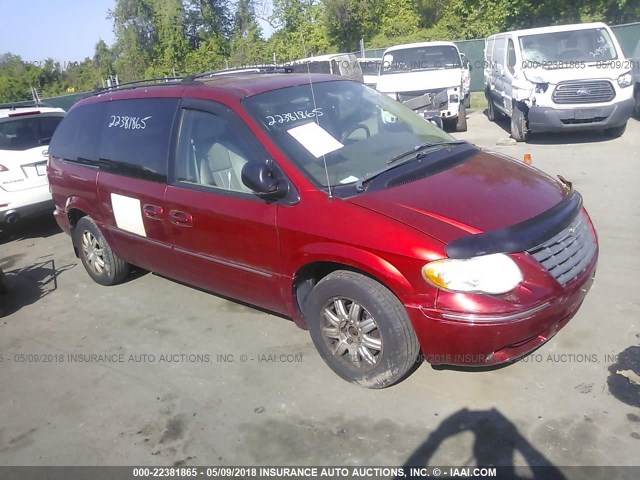 2C4GP54L15R199617 - 2005 CHRYSLER TOWN & COUNTRY TOURING RED photo 1