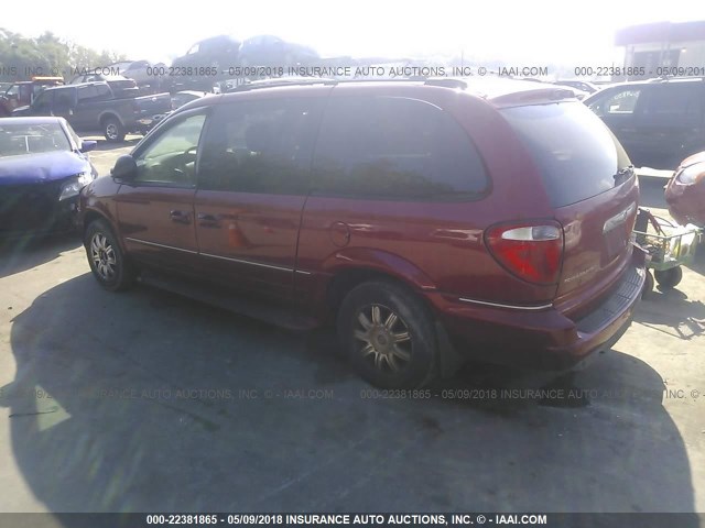 2C4GP54L15R199617 - 2005 CHRYSLER TOWN & COUNTRY TOURING RED photo 3