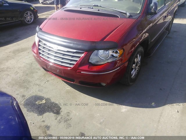 2C4GP54L15R199617 - 2005 CHRYSLER TOWN & COUNTRY TOURING RED photo 6