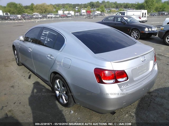 JTHCH96S660011658 - 2006 LEXUS GS GENERATION 200 300 SILVER photo 3