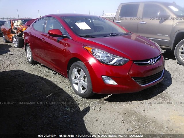 KMHDH4AE9DU490380 - 2013 HYUNDAI ELANTRA GLS/LIMITED RED photo 1