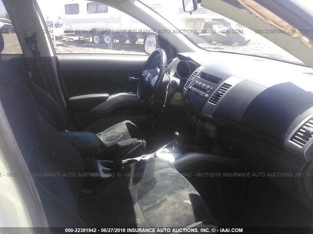 JA4AT2AW4AZ004814 - 2010 MITSUBISHI OUTLANDER ES Ağ foto 5