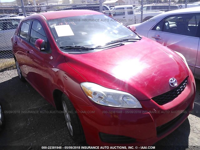 2T1KU40E59C033837 - 2009 TOYOTA COROLLA MATRIX  RED photo 1
