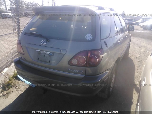 JT6GF10U6Y0061765 - 2000 LEXUS RX 300 GOLD photo 4