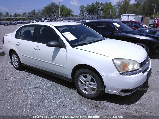 1G1ZT528X5F292185 - 2005 CHEVROLET MALIBU LS WHITE photo 1