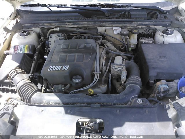 1G1ZT528X5F292185 - 2005 CHEVROLET MALIBU LS WHITE photo 10