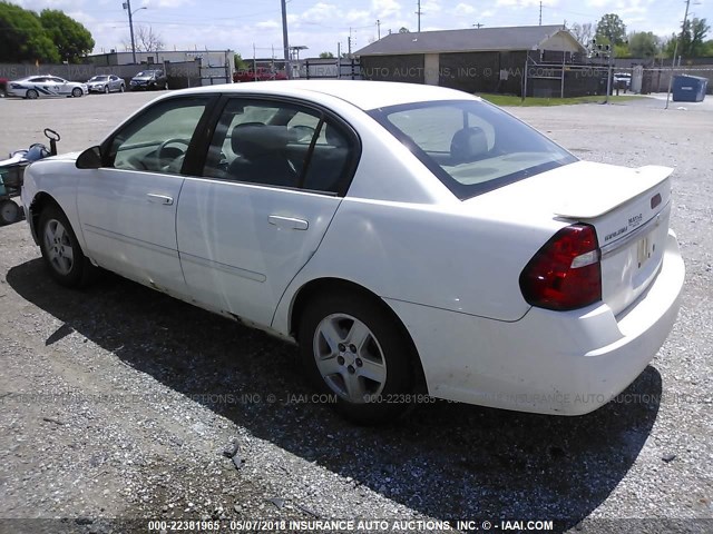 1G1ZT528X5F292185 - 2005 CHEVROLET MALIBU LS WHITE photo 3