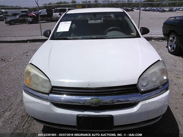 1G1ZT528X5F292185 - 2005 CHEVROLET MALIBU LS WHITE photo 6