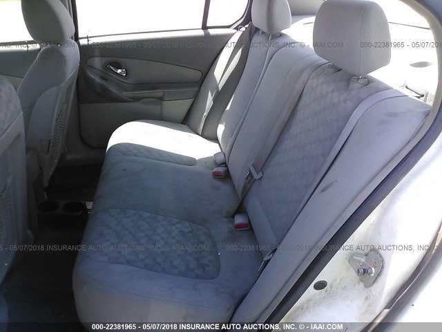 1G1ZT528X5F292185 - 2005 CHEVROLET MALIBU LS WHITE photo 8