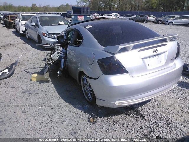 JTKDE167580238010 - 2008 TOYOTA SCION TC 银色 照片 3