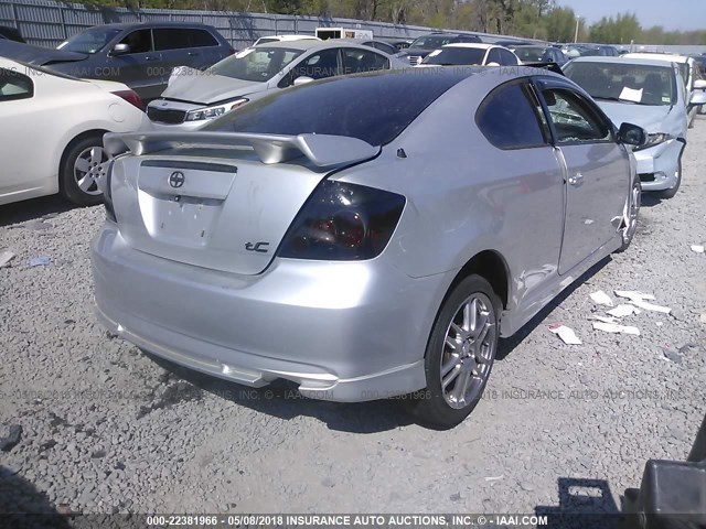 JTKDE167580238010 - 2008 TOYOTA SCION TC 银色 照片 4