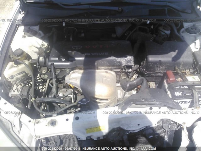 4T1BE32K62U052900 - 2002 TOYOTA CAMRY LE/XLE/SE თეთრი ფოტო 10