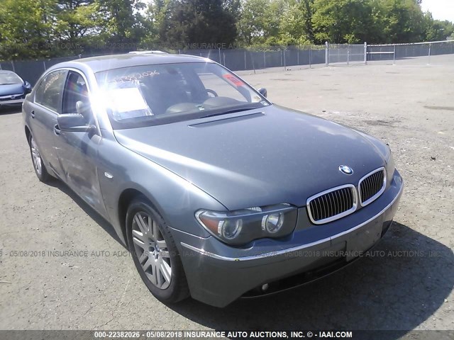 WBAGN63452DR05778 - 2002 BMW 745 LI GRAY photo 1