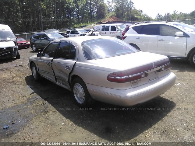 1LNLM97V2VY663422 - 1997 LINCOLN CONTINENTAL  TAN photo 3