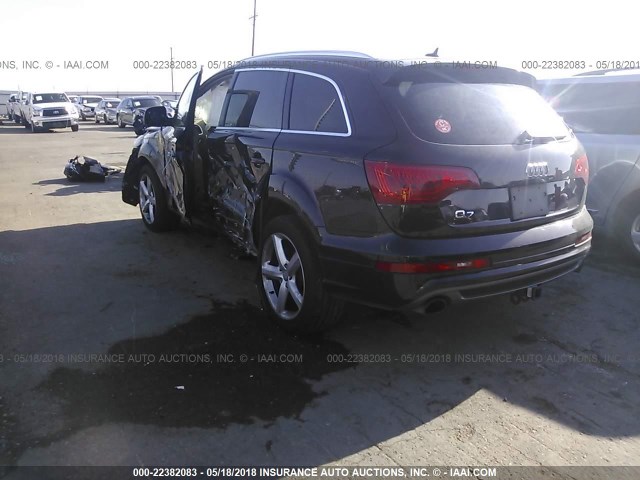 WA1DGAFE5DD002986 - 2013 AUDI Q7 PRESTIGE BLACK photo 3