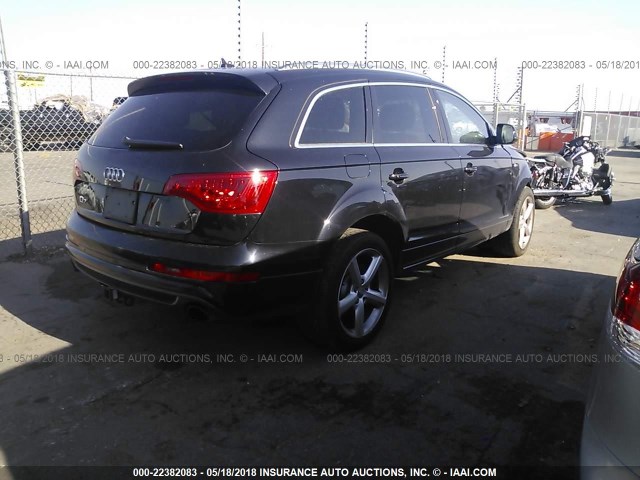WA1DGAFE5DD002986 - 2013 AUDI Q7 PRESTIGE BLACK photo 4