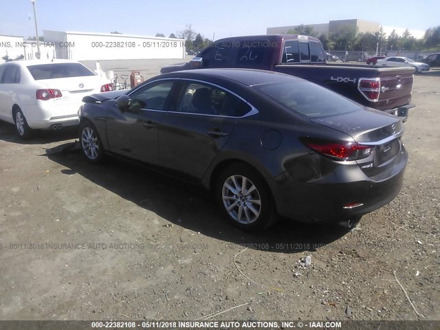 JM1GJ1U55G1405332 - 2016 MAZDA 6 SPORT GRAY photo 3