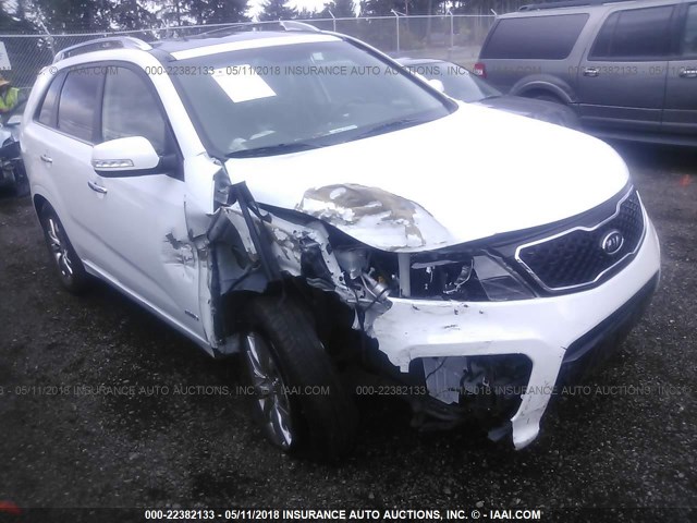 5XYKWDA26DG401437 - 2013 KIA SORENTO SX WHITE photo 1