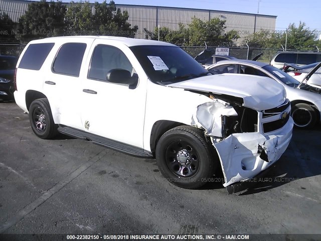 1GNLC2E0XDR300887 - 2013 CHEVROLET TAHOE POLICE WHITE photo 1