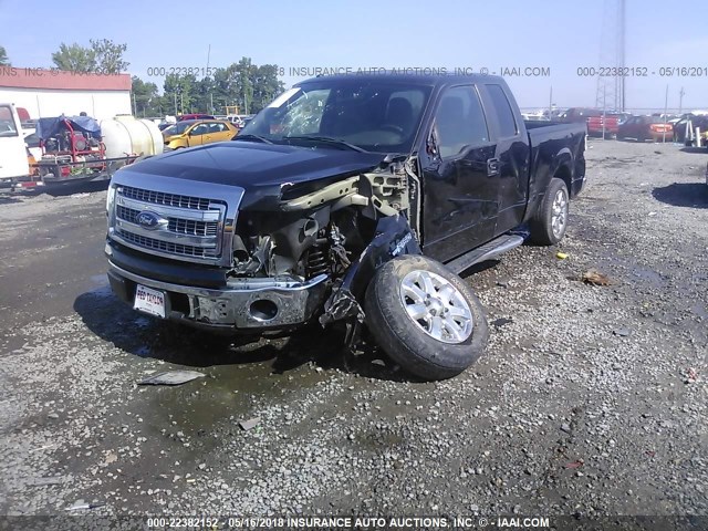 1FTFX1CF6EKD36243 - 2014 FORD F150 SUPER CAB BLACK photo 6