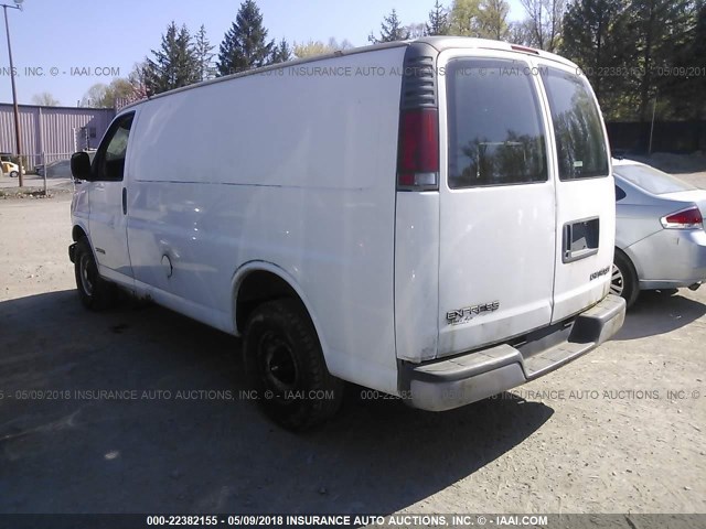 1GCHG35R921107472 - 2002 CHEVROLET EXPRESS G3500  WHITE photo 3