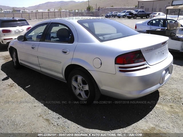 1B3EL46X22N281654 - 2002 DODGE STRATUS SE PLUS SILVER photo 3