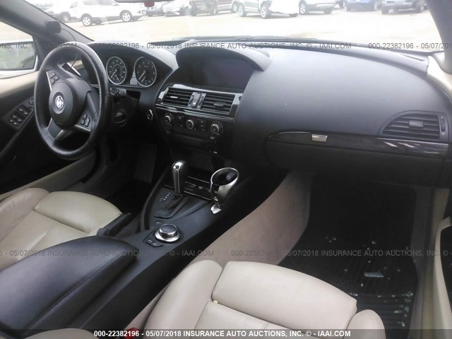 WBAEK13426CN77220 - 2006 BMW 650 I WHITE photo 5