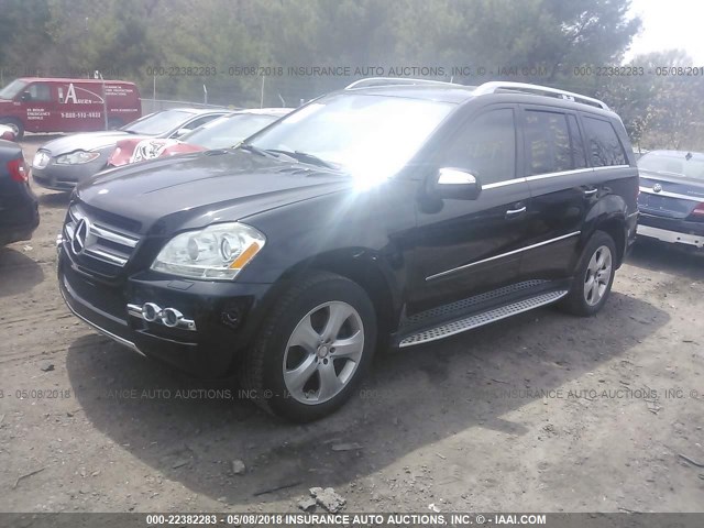 4JGBF7BE1AA576356 - 2010 MERCEDES-BENZ GL 450 4MATIC BLACK photo 2