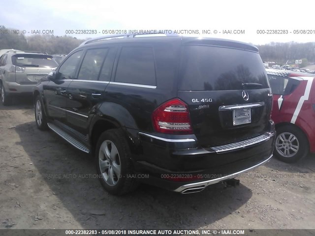 4JGBF7BE1AA576356 - 2010 MERCEDES-BENZ GL 450 4MATIC BLACK photo 3