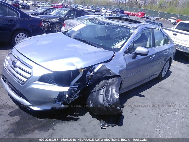 4S3BNAD68H3069138 - 2017 SUBARU LEGACY 2.5I PREMIUM SILVER photo 2