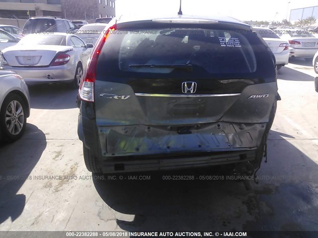 5J6RM4H3XCL016835 - 2012 HONDA CR-V LX Light Blue photo 6